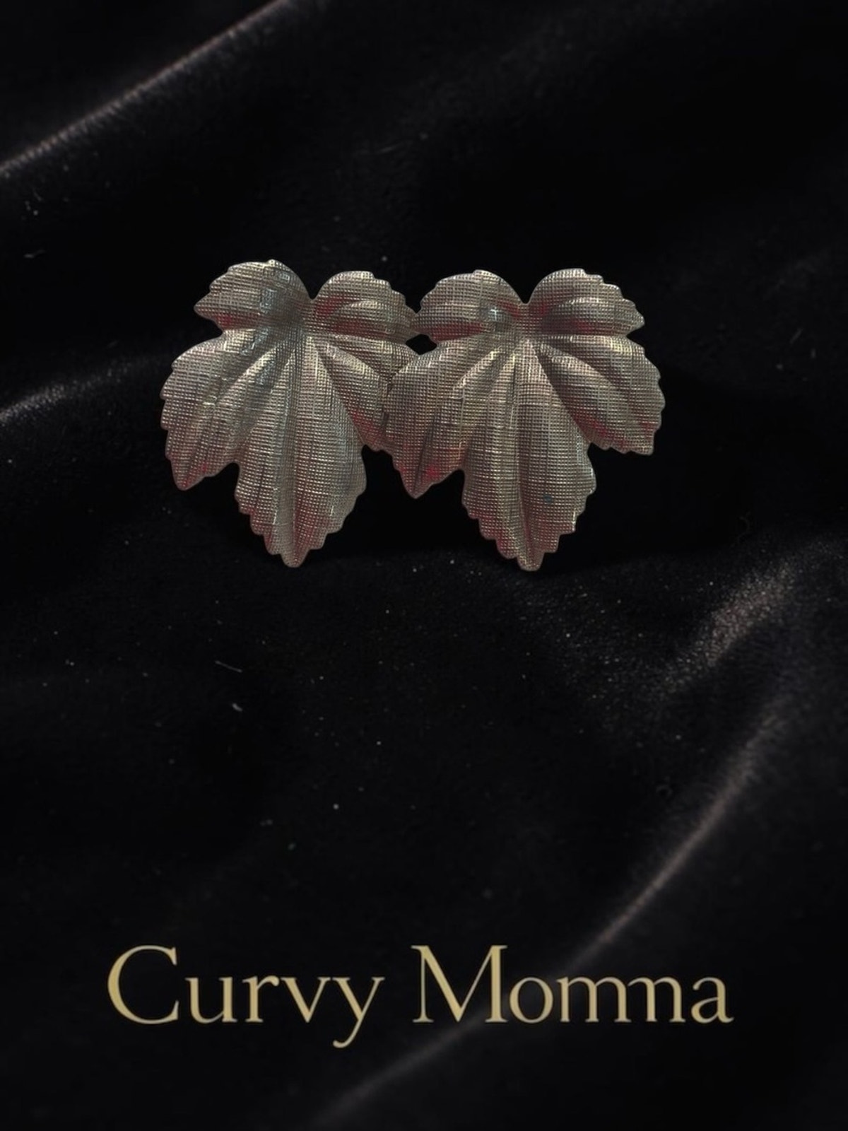 Vintage Textured Leaf Earrings
